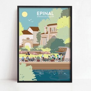 Affiche d&rsquo;Épinal, la guinguette