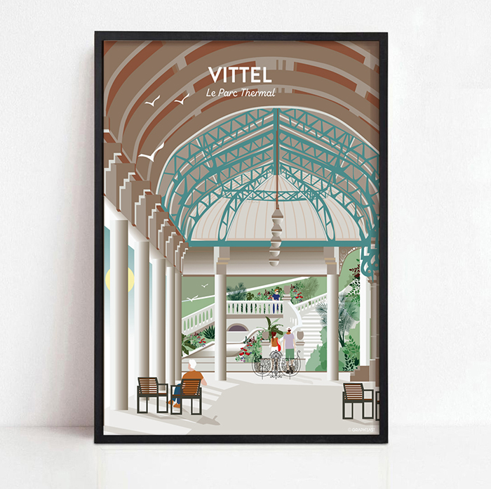 Affiche de Vittel, la galerie thermale GraphEast