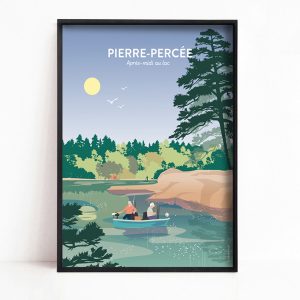 Affiche de Pierre Percée, le lac de pierre percée