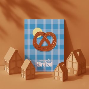 Carte postale  collector, Le bon bretzel d&rsquo;alsace