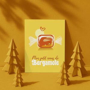 Carte postale  collector, La célèbre bergamotte de Nancy