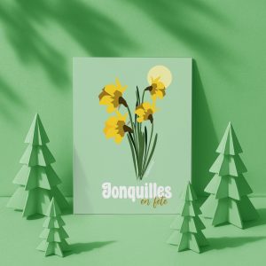 Carte postale  collector, La fête des jonquilles de gérardmer