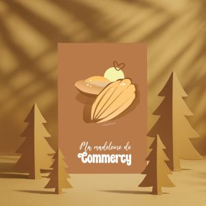 Carte postale  collector, Les réputées madeleine de commercy