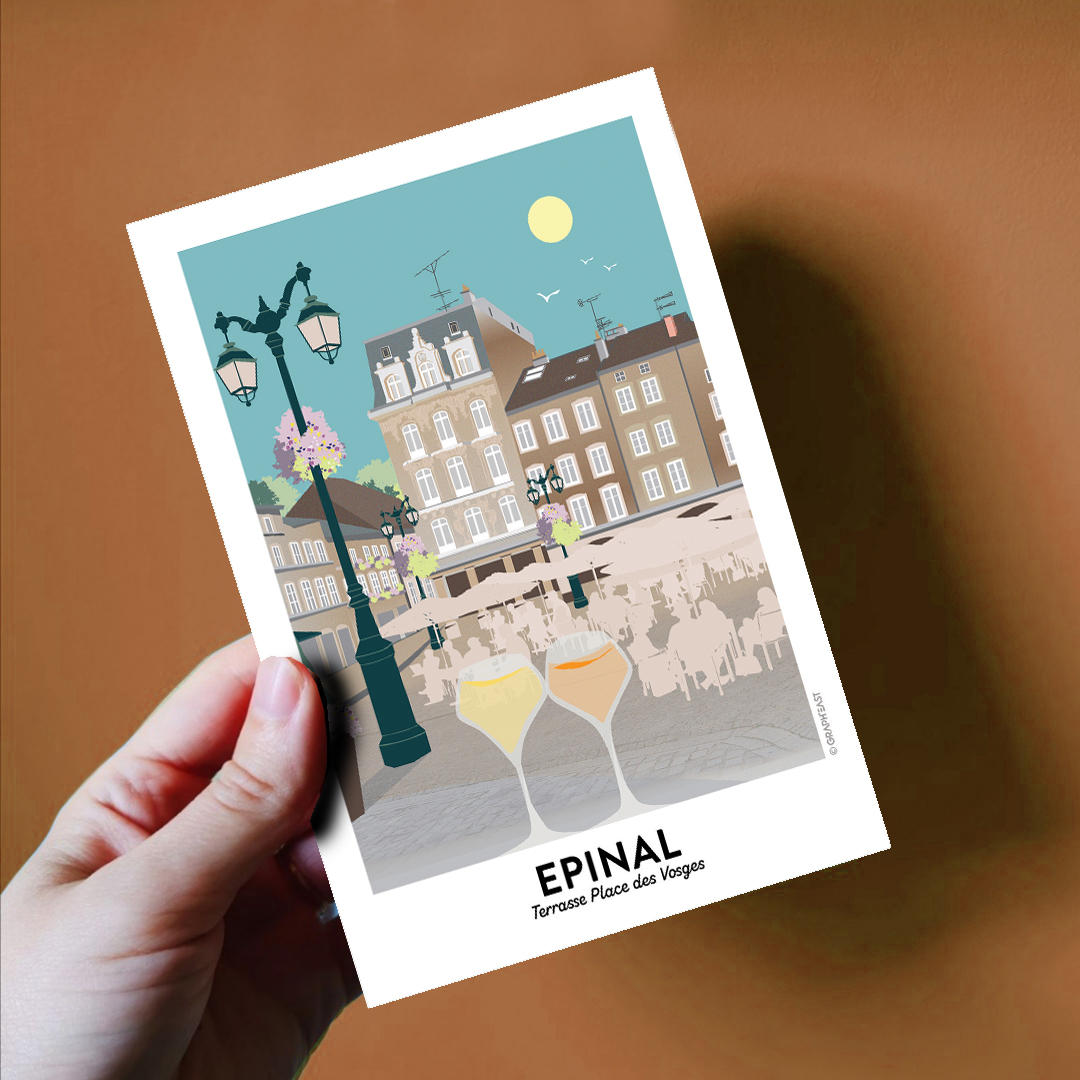 Carte postale d'Épinal, la tour chinoise GraphEast