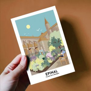 Carte postale d&rsquo;Épinal, la basilique