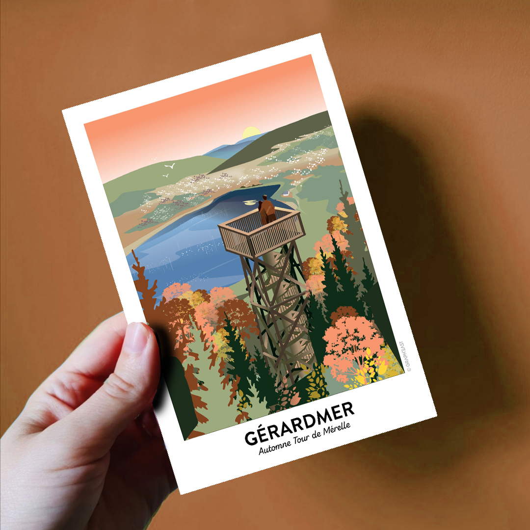 Carte postale du Hohneck avec les chamois GraphEast