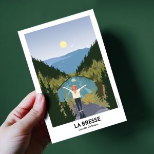 Carte postale de la Bresse, Lac des corbeaux