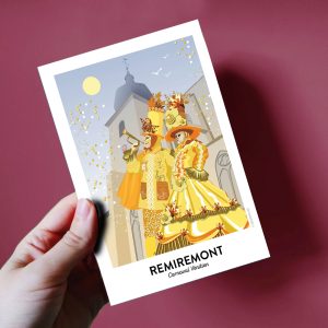 Carte postale  de Remiremont, le carnaval vénitien