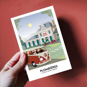 Carte postale de Plombières-les-Bains, le Casino du parc impérial