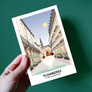 Carte postale de Plombières-les-Bains, centre-ville