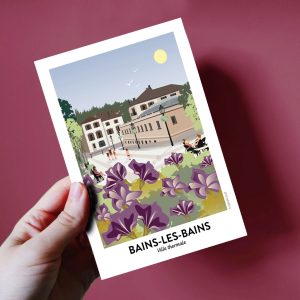 Carte postale  de Bains-les-Bains, les thermes