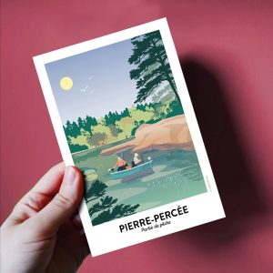Carte postale  de Pierre Percée, le lac de pierre percée
