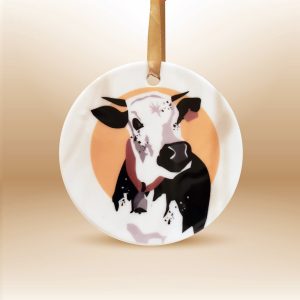 Médaillon GRAPH&rsquo;EAST X BYMUSE, vache vosgienne