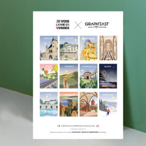 Calendrier des villes des Vosges GRAPH’EAST X JE VOIS LA VIE EN VOSGES