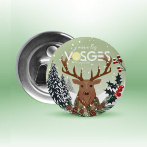 MAGNET Vosges Cerf Noël