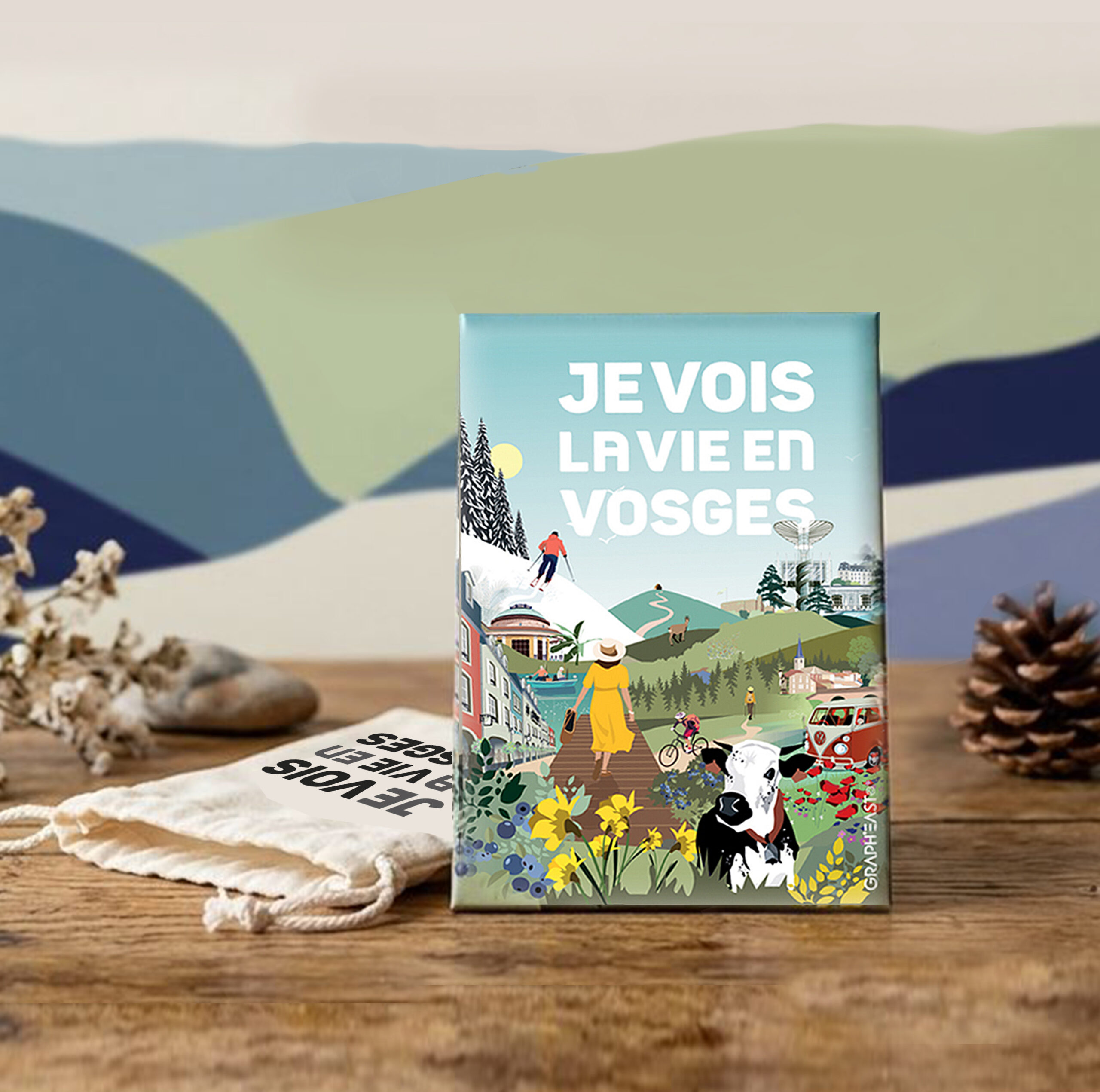 Magnet JE VOIS LA VIE EN VOSGES Magnet JE VOIS LA VIE EN VOSGES GraphEast