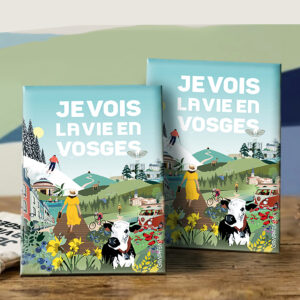Magnets x2 JE VOIS LA VIE EN VOSGES